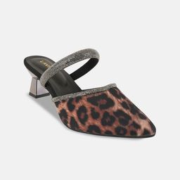 Lavie Colourblocked Kitten Mules-45