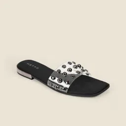 Metro Women Embellished Open Toe Flats-41