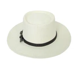 FabSeasons Unisex Cream-Coloured Solid Sun Hat-image-23