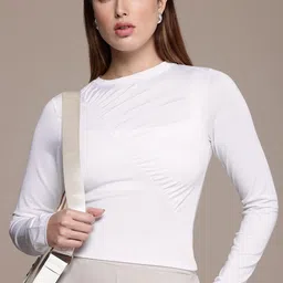 French Connection Gathers Long Sleeves Top-image-75