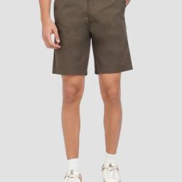Peregrine By Pantaloons Brown Cotton Regular Fit Shorts-image-88