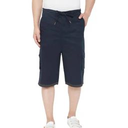 Hypernation Blue Cotton Shorts-picture-34