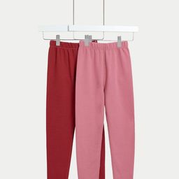 Marks & Spencer Girls Pack Of 2 ThermalLeggings-image-43
