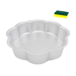 Hazel Silver Wood Flower Shape Cake Mould-image-19