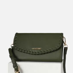Van Heusen Olive Solid Free Size Sling Handbag-33
