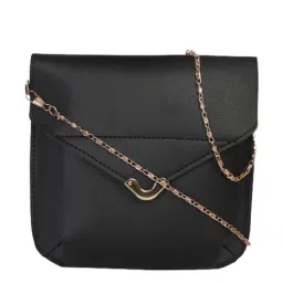 Bagsy Malone Black Solid Sling Bag-picture-22