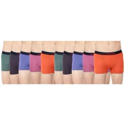 Dollar Bigboss Multicolored Cotton Regular Fit Trunks (Pack of 10)-image-25