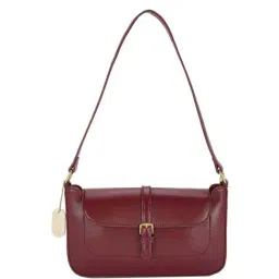 Sugarush Maroon Solid Small Shoulder Handbag-picture-10