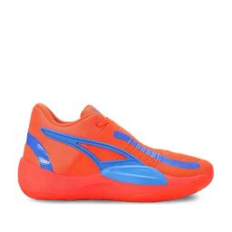 Puma Men's x NJR Rise Nitro Orange Basketball Shoes-image-46