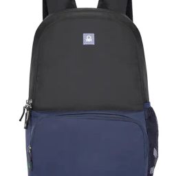United Colors Of Benetton Black Polyester Padded Pyro Backpacks-image-47