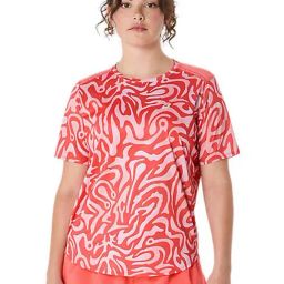 Asics Women's Coral Reef & Light Ube Road All Over Print Ss Top-image-51