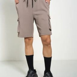 Ajile By Pantaloons Brown Regular Fit Cargo Shorts-picture-13
