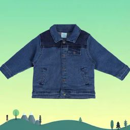 MINIKLUB Kids Blue Solid Full Sleeves Jacket-image-38