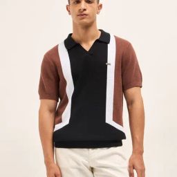 The Bear House MulticolourCotton Colorblock Polo-image-28