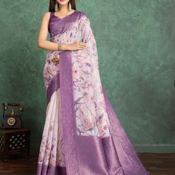 all about you Floral Silk Cotton Saree-45