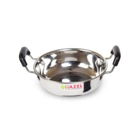 Hazel Silver Stainless Steel Kadai (1.3 L)-image-18