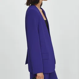 MANGO Collarless Front-Open Blazer image 5