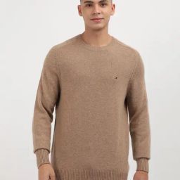Tommy Hilfiger Brown Regular Fit Pullover-image-93