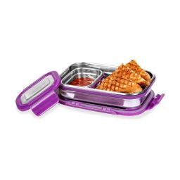 Varmora Violet Stainless Steel Lunch Box - Set of 2-14