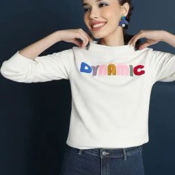 Forever 21 White Graphic Print Sweatshirt-image-94