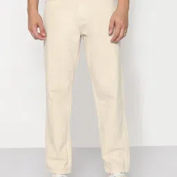 SHOWOFFFF Cream Straight Fit Jeans-picture-37