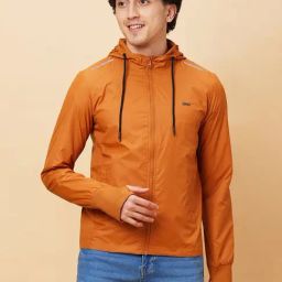 Being Human Yellow Regular Fit Hooded Jacket-14
