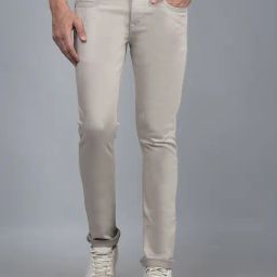 Crimsoune Club Grey Blended Slim Solid Jeans-image-91