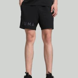 Puma Black Regular Fit Sports Shorts-image-90