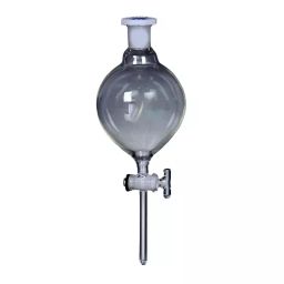 RELIGLAS 25/30 ml Plain Stem Separating Funnels with glass key Stopcock Interchangeable Stopper, 04.557.01-40