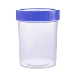 Abdos 200 ml Capacity Sample Container With Label and Yellow Color Cap, P40119 image 1