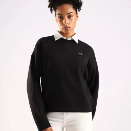 Calvin Klein Jeans Black Cotton Regular Fit Sweatshirt-picture-45