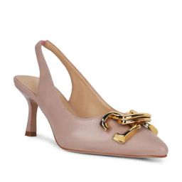 Nine West Women's Pink Sling Back Stilettos-image-18
