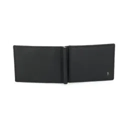 Van Heusen Black Solid Leather Bi-Fold Wallet for Men image 4