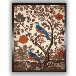 Indian Classic Art Multicolor Canvas Abstract Wall Art-image-76