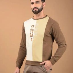 CRIMSOUNE CLUB Brown Regular fit Print Sweatshirts and hoodies-picture-20