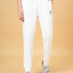 Ajile by Pantaloons Bright White Slim Fit Joggers-picture-16