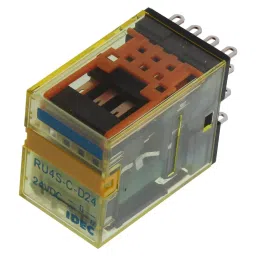 IDEC RELAY, 4PDT, 240VAC, 30VDC, 6A, RU4S-C-D24-36