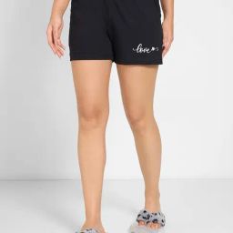Dreamz By Pantaloons Black Beauty Cotton Regular Fit Shorts-image-95