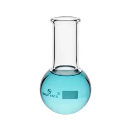 Supertek 4 L Round Bottom Flask Clear Borosilicate Glass 3.3 with ISI Marked, 15.116.4000IS-30