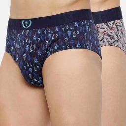 Van Heusen Multicolored Cotton Regular Fit Printed Brief - Pack Of 2-picture-26