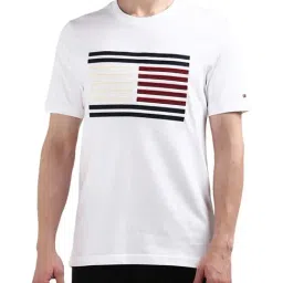 Tommy Hilfiger White Regular Fit Embroidered T-Shirt-picture-24