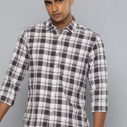 Flying Machine Pure Cotton Checked Slim Fit Casual Shirt-picture-38