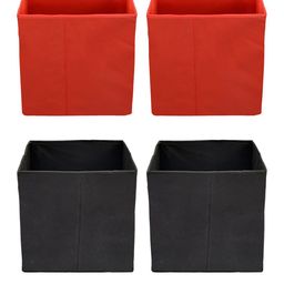 Kuber Industries Set Of 4 Disney Printed Foldable Large Size Multi-Utility Storage Cubes With Handle image 3