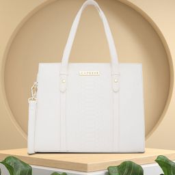 Caprese Animal Textured Faux Leather Structured Satchel Bag-31