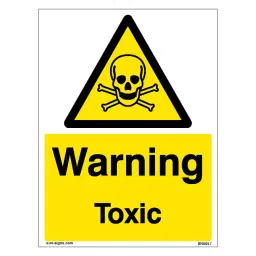 SUNSIGNS  Warning Toxic Signages Size 400x600 mm HP Print + Vinyl, SN0057-image-47