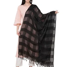 A R SILK DUPATTA HUB Checked Cotton Dupatta-picture-14