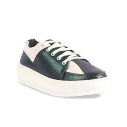 FAUSTO Women PU ColourblockedLightweight Lace-Ups Sneakers-47