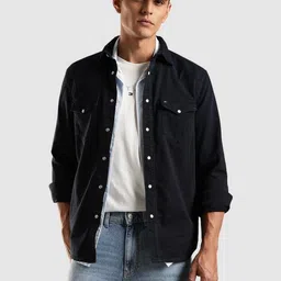 Tommy Hilfiger Spread Collar Long Sleeves Cotton Shirt-picture-10