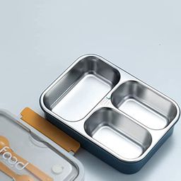 Kunya 3 Compartment Insulated Lunch Box Stainless Steel 1000 ml - Multicolour-image-42