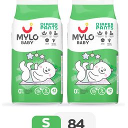 Mylo Baby Diaper Pants Small S Size 4-8 kgs with ADL Technology - 84 Count - 12 Hours Protection-picture-19